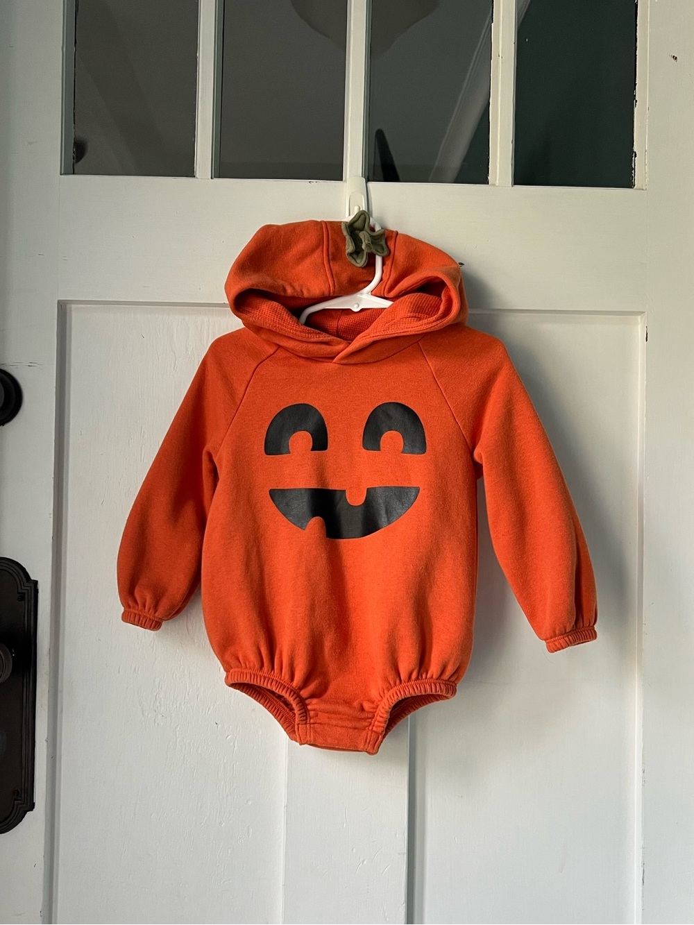 Old Navy Jack O Lantern Pumpkin Hoodie Bodysuit Romper